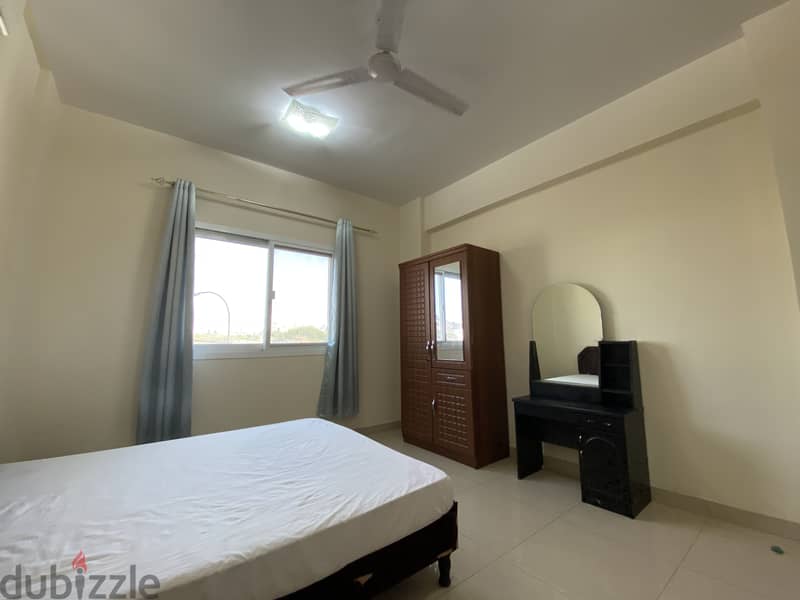 Fully Furnished spcious clean room + attached bathroom in Al Ghubrah 3