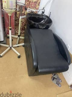 Hair Washing Salon Chair with Seat& Adjustable Basin Comfort for Salon 0