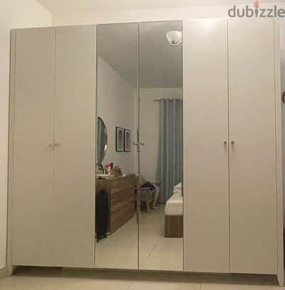 6 door wardrobe for sale