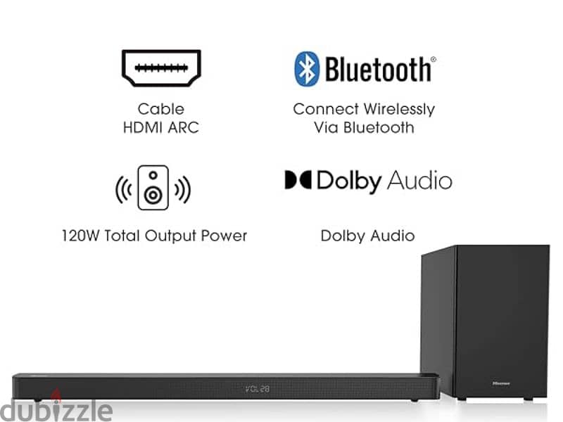 Hisense 2.1 Soundbar AS NEW 13