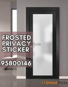 Window frosted Sticker available, black tinted film,one way vision 0