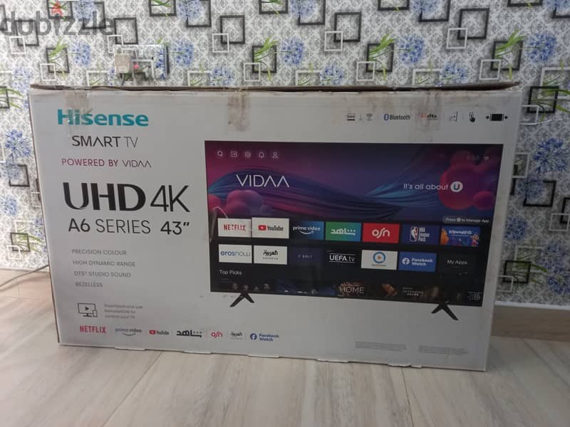 Hisense SMART UHDTV 4K 43" 6