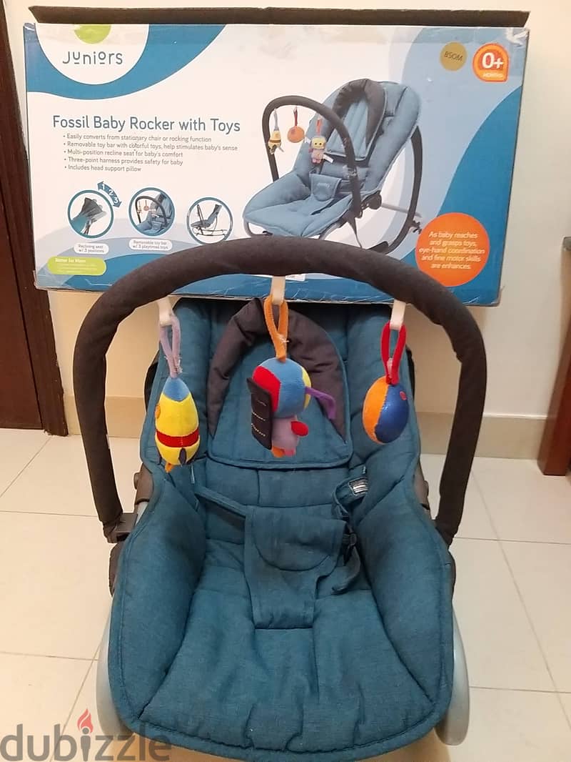 Baby rocker, foldable bed, Stroller 1