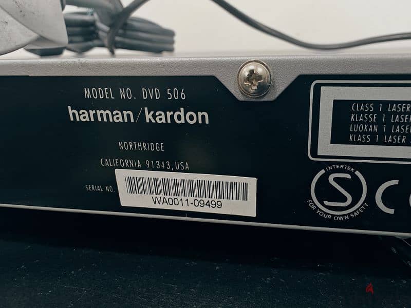 Harman Kardon DVD player Model 506 1