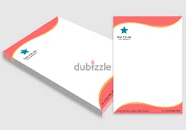 printing with delivery company cards, letter head stickers profile 4