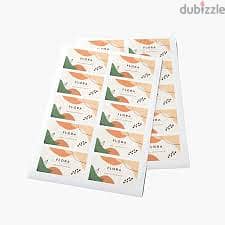 printing with delivery company cards, letter head stickers profile 5