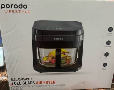 prodo glass air fryer 5.5L