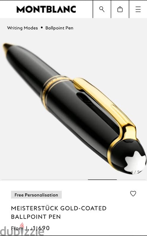 Meisterstűck gold-plated ballpoint pen 3