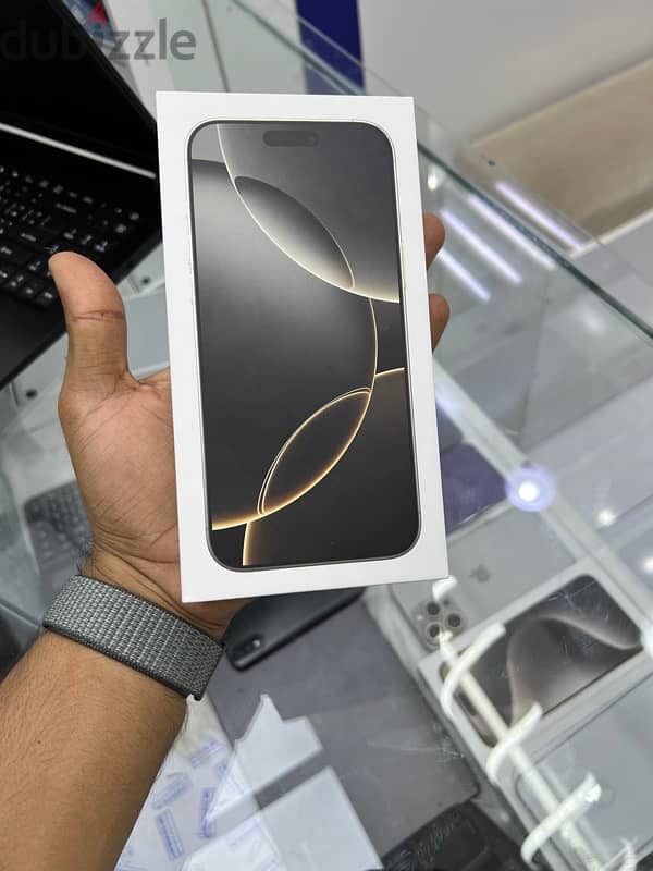 iPhone 16 pro Max 256GB natural Titanium brand New Arabica 1