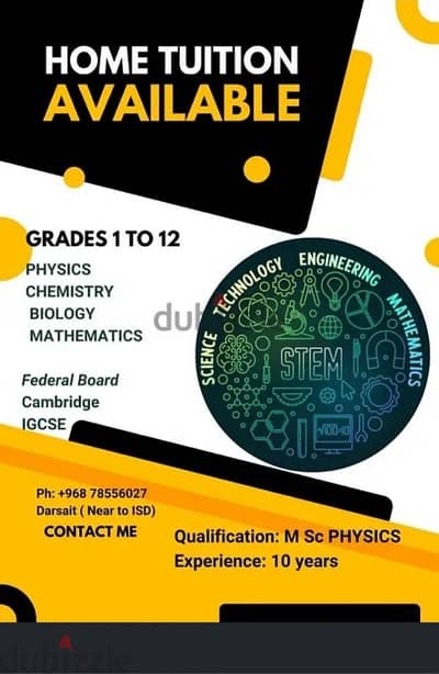 Mathematics &Science Tutoring