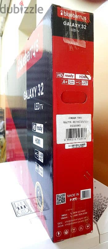 للبيع تليفزيون ليد LED TV " blueberry's GALAXY "  ، بالكرتون والضمان 6