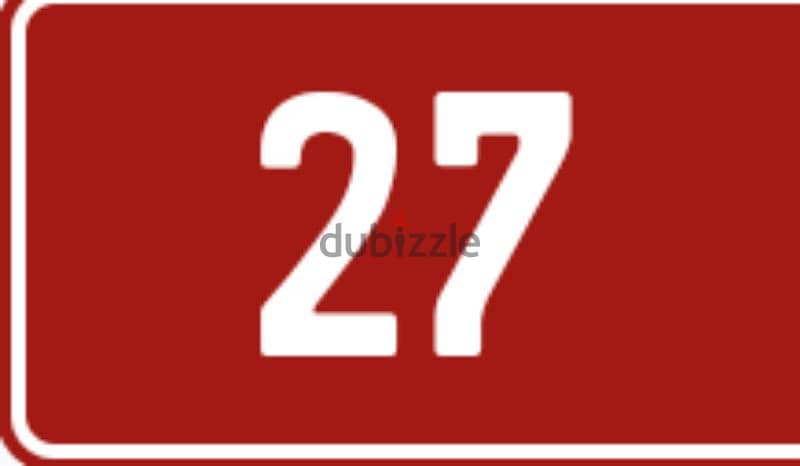 27 number 0