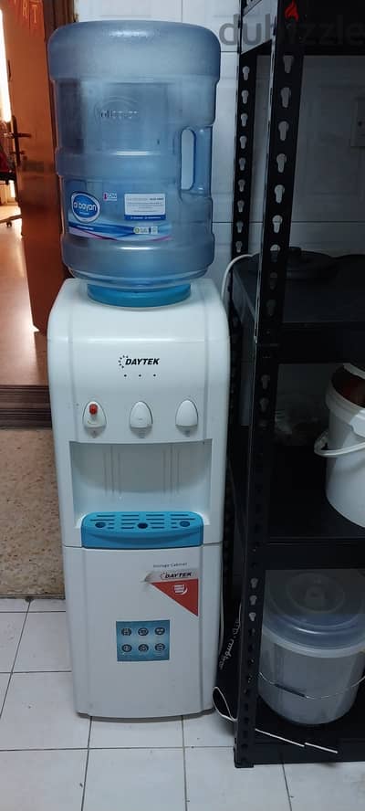 Water dispenser hot and cold, 3 nos bayan water bottle