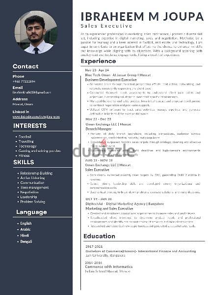 Marketing executive with driving license 0