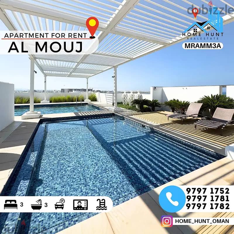 AL MOUJ | LUXURIOUS 3BHK APARTMENT WITH MARINA VIEW FOR RENT 0