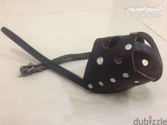 Dog face mask كمامة جلد للكلاب متوسطة الحجم 0