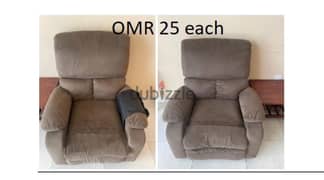 Recliner chairs used for 2 years fully functional 0