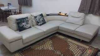 Genuine Leather L-Shape Sofa 0