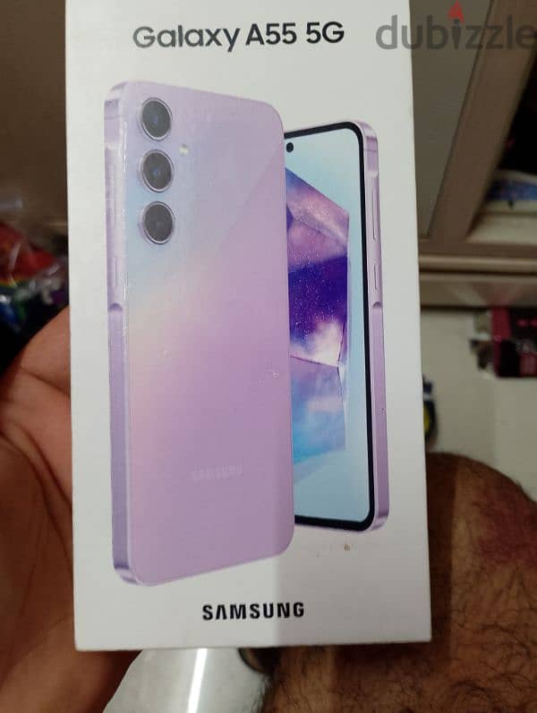 Samsung A55 5G new not open Lulu guarantee 1 year 3