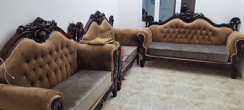 wooden Sofa 7 seater 2