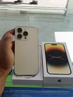 I phone 14 pro gold 256 gb 0