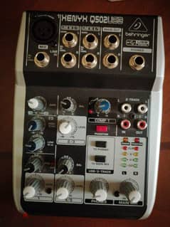 BRAND- BEHRINGER XENYX  Q502 AUDIO MIXER + V8 SOUND CARD FOR SALE 0