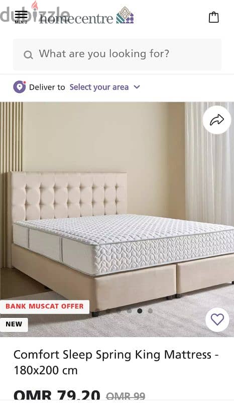 King size Mattress 180×200 for Bedroom 3