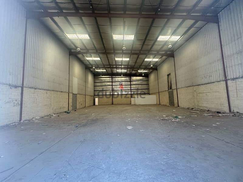 recommended warehouse at GHALA available sizes from 500 Sqm to above 8