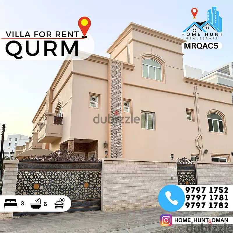 AL QURUM | SPACIOUS 3BR VILLA WITH MAJLIS 0