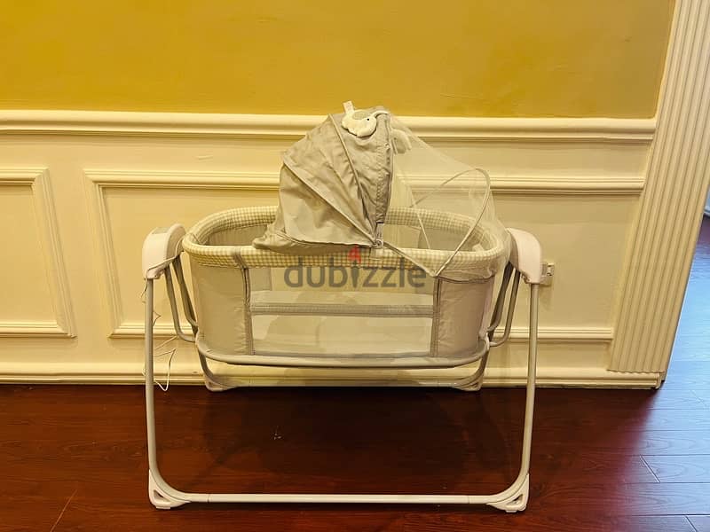 Mastela-Baby electric swing bassinet- Grey 0