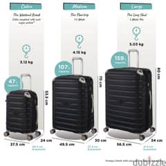 3 PC's of New Unused It Luggage bags 0