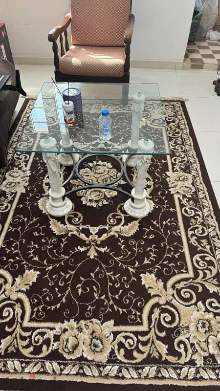 Table, chair and carpet only 10 rials 0