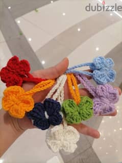 crochet ribbons and headband Keychain 0