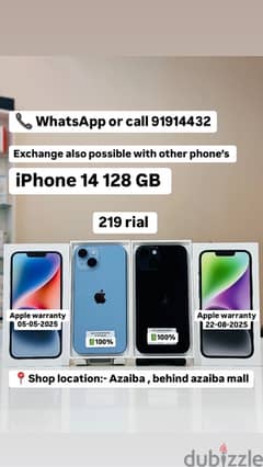 iPhone 14 128 GB with Apple warranty 0