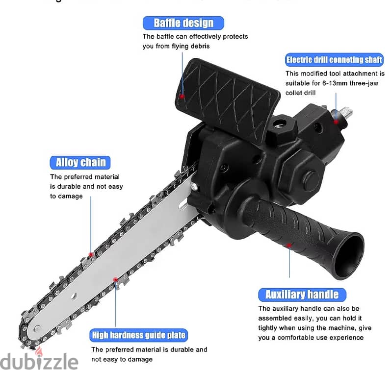 Drill Conversion Electric Chain Saw Adapter 1