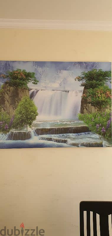 waterfall painting