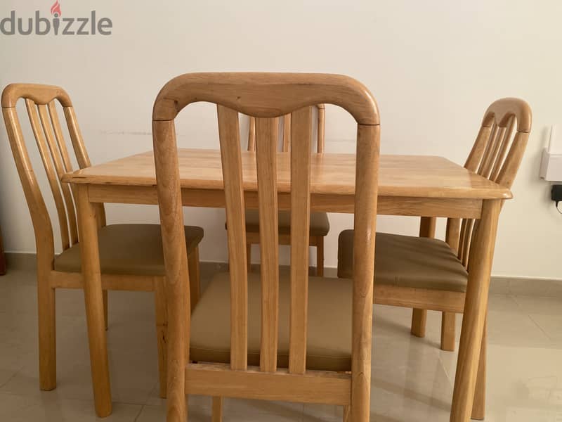 Dining table with 4 chairs 1