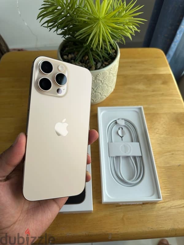 IPhone 16 Pro Max , 256 GB , Desert Titanium  , only open box 3