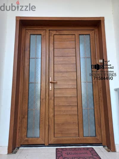 UPVC Door wooden color 2.5