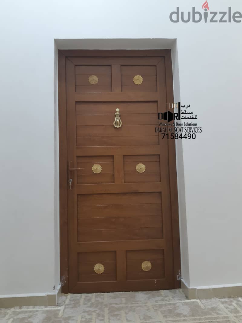 uPVC Door Wooden Color 0