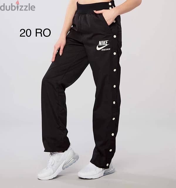 Original Nike Black Popper Unisex Pants - L 0