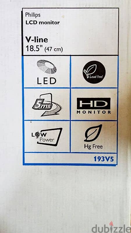 PHILIPS LED 193V5 MONITOR 10