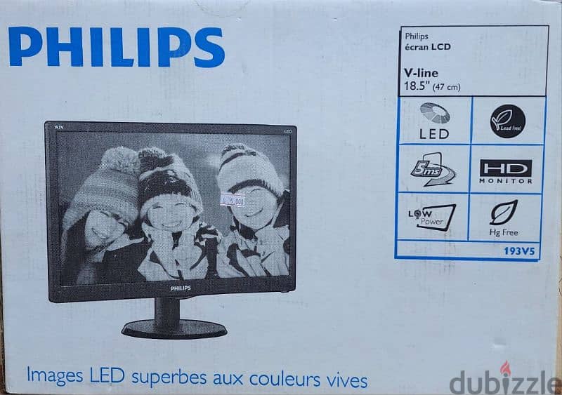 PHILIPS LED 193V5 MONITOR 11