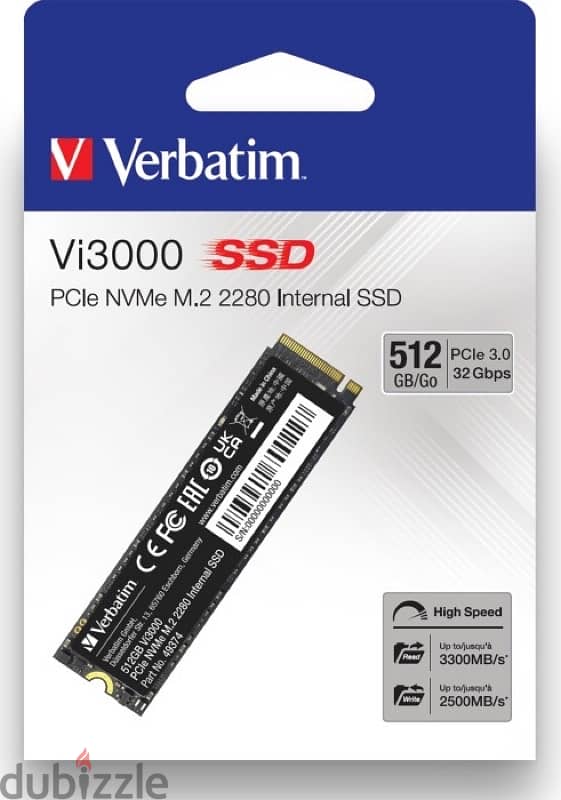 Verbatim brand new M. 2 NVMe 512gb SSD 0