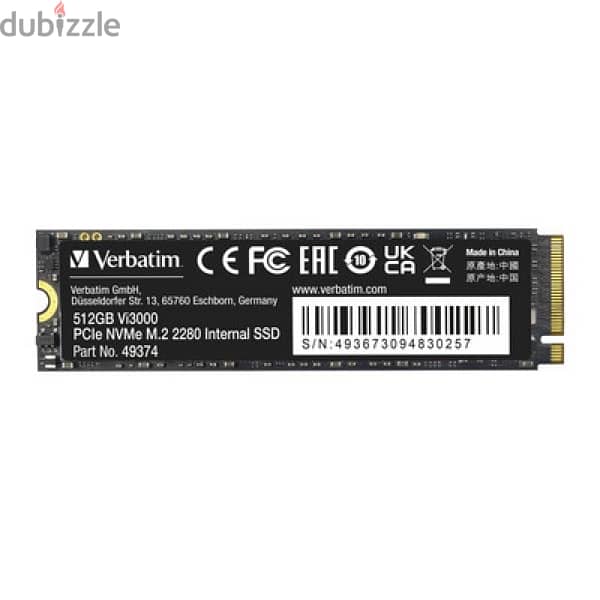 Verbatim brand new M. 2  512 gb NVMe SSD for sale 1