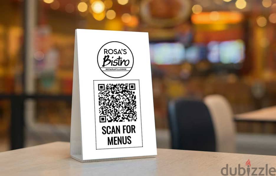 Digital menu QRcode design 2