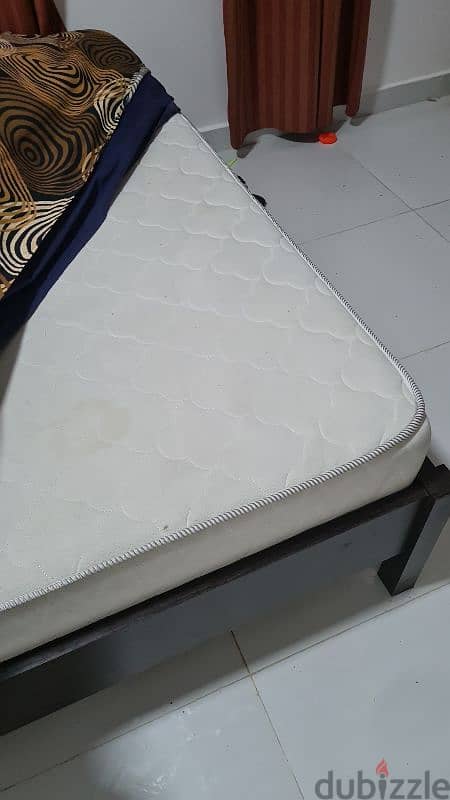 Pan Home Bed, Spring Mattress and Night Table 45 only 2