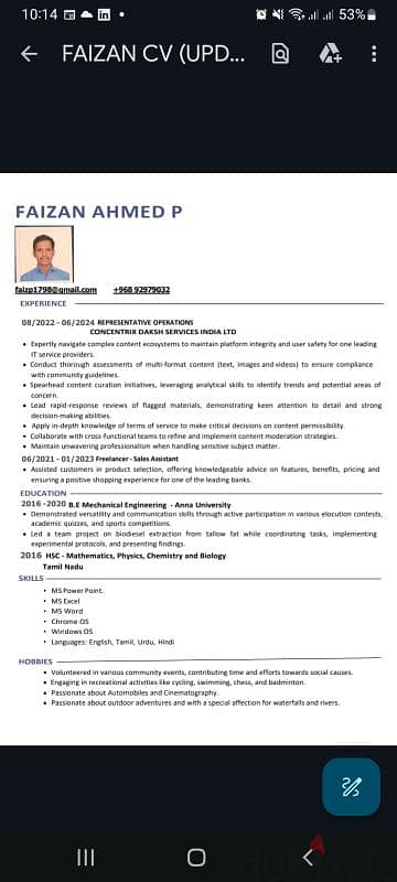 Looking for Job