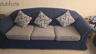 Sofa set 3 seater+1 seater+1seater +glass table 0