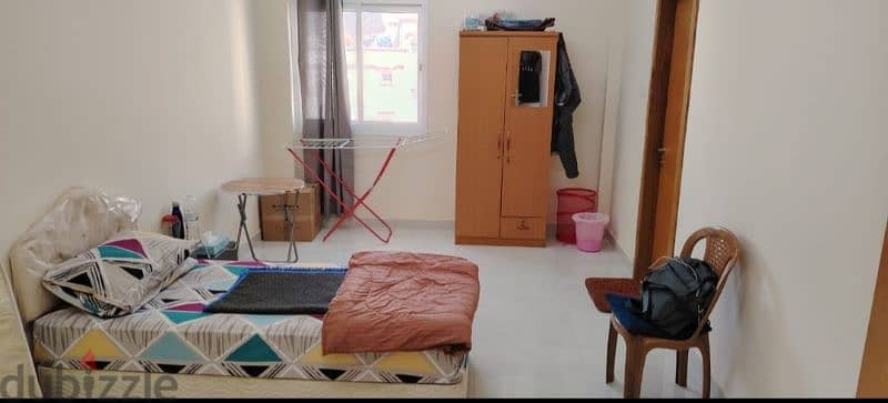 SINGLE NEAT ROOM WITH ATTACHED TOILET FOR ONE PERSON (INDIAN) 0